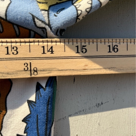 Kid's H&M Sweatshirt Multicolor Dinosaur Print 6X/7 Boy's Prehistoric Colorblock - Picture 10 of 12